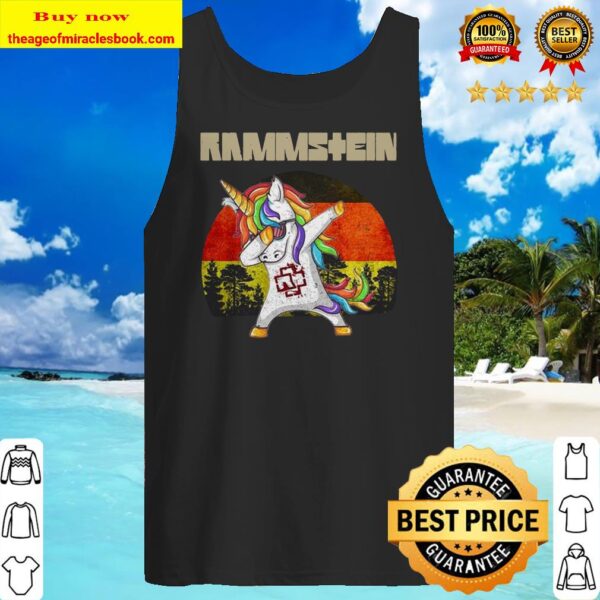 Rammstein Unicorn Dabbing vintage Tank top