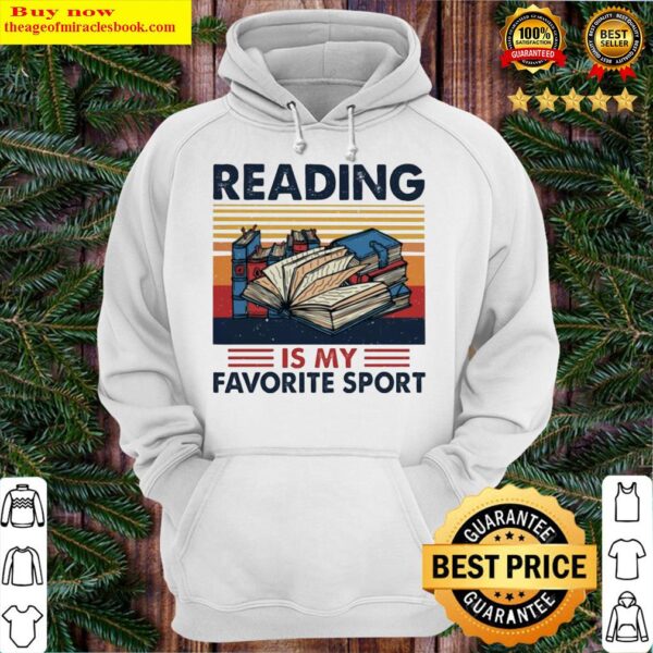 Reading is my favorite sport vintage Hoodie