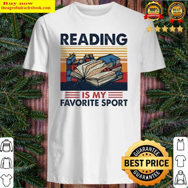Reading is my favorite sport vintage Shirt