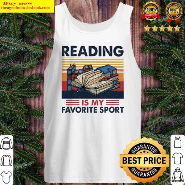 Reading is my favorite sport vintage Tank Top