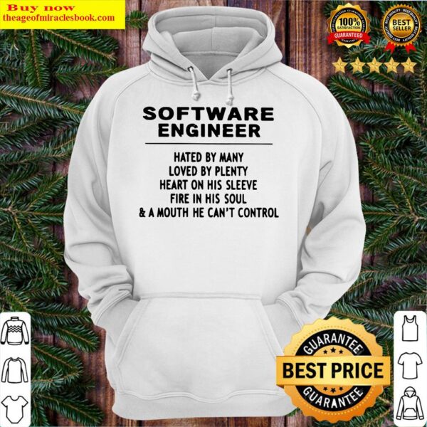 SOFTWARE ENGINEER HATED BY MANY LOVED BY PLENTY HEART Hoodie