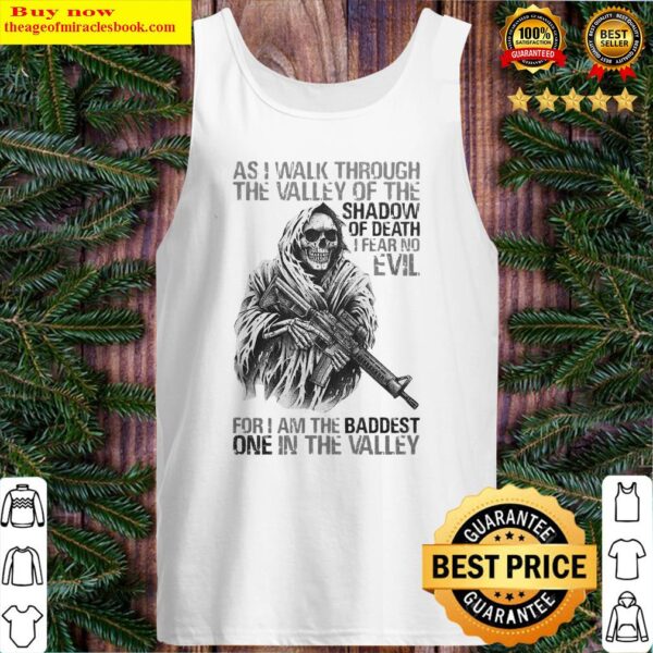 Skeleton as i walk through the valley of the shadow of death tank top