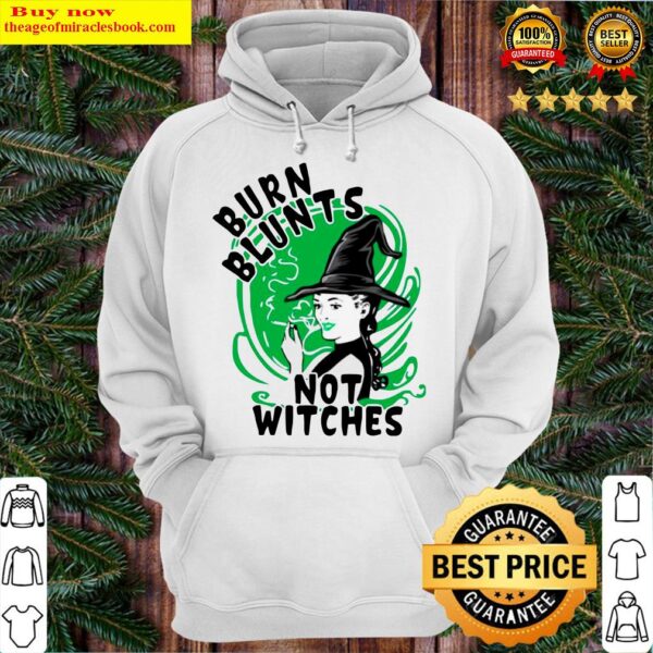 Smoking Weed Burn Blunts Not Witches Hoodie