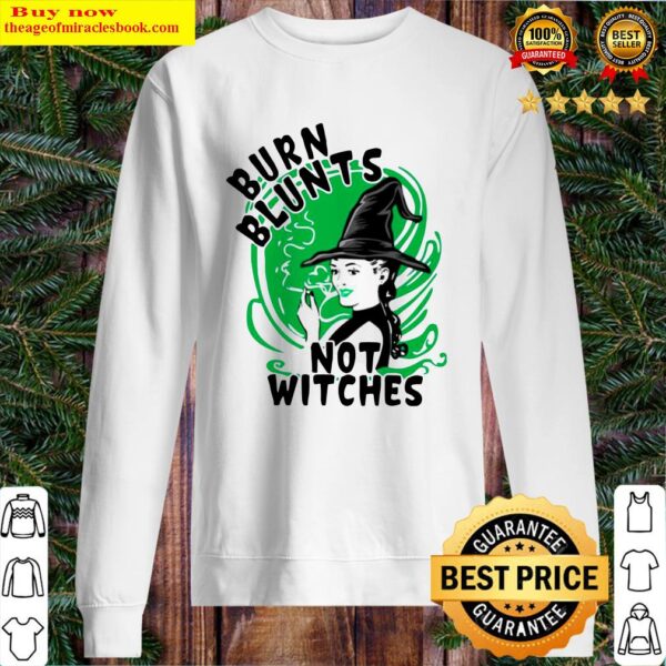 Smoking Weed Burn Blunts Not Witches Sweater