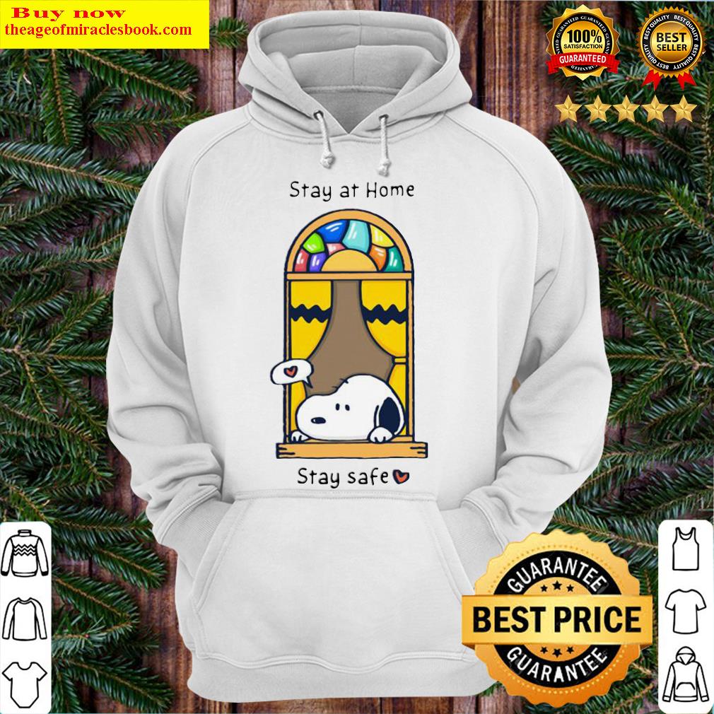 Snoopy stay at home stay safe heart Hoodie