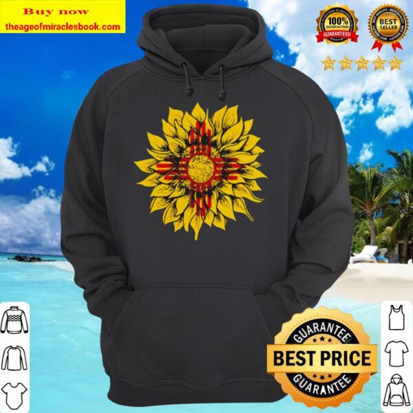 Sunflower New Mexico flag hoodie