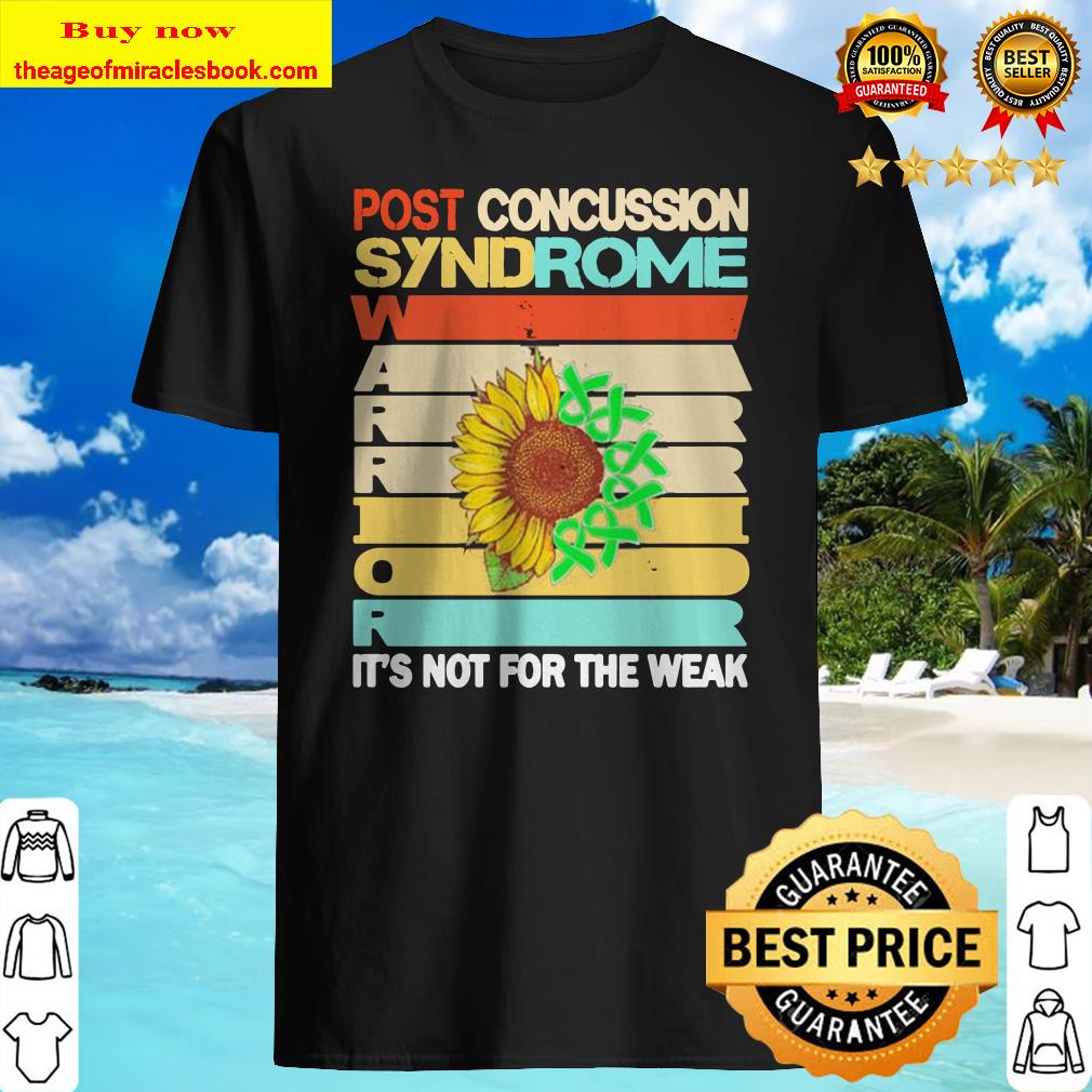 Sunflower post concussion syndrome it’s not for the wear vintage shirt, hoodie, tank top, sweater