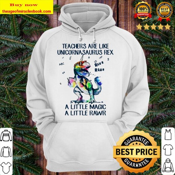 Teachers are like unicornasaurus rex a little magic a little rawr Hoodie
