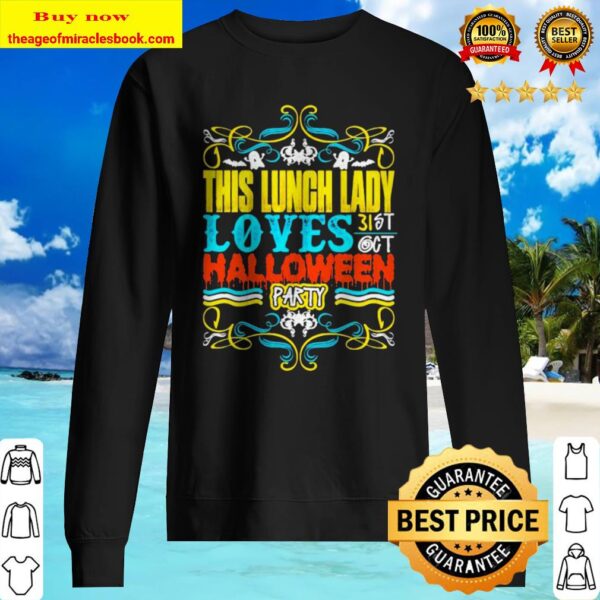 This lunch lady loves Halloween party Sweater