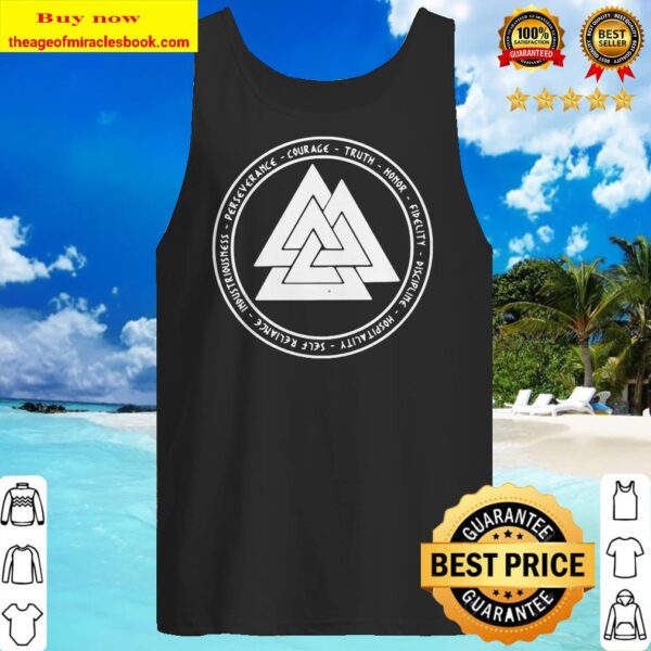 Valhalla perseverance courage truth honor fidelity discipline Tank top