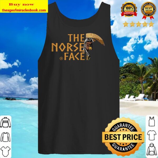 Vikings and raven the norse face logo Tank top
