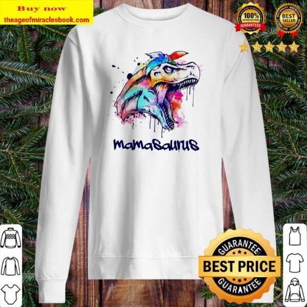 Watercolor Dinosaur mamasaurus Sweater