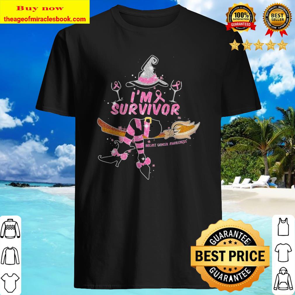 Witch I’m Survivor breast cancer awareness shirt