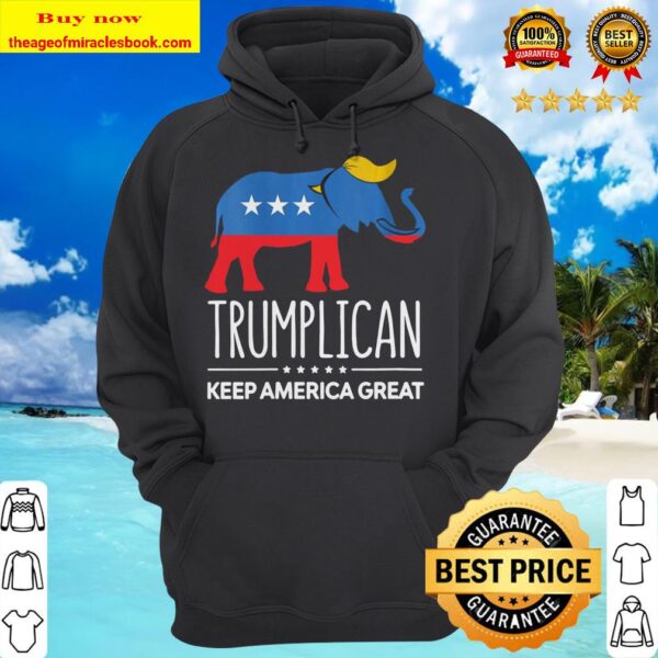 Womens Trumplican Elephant Trump 2020 Kag Keep America Great Hoodie