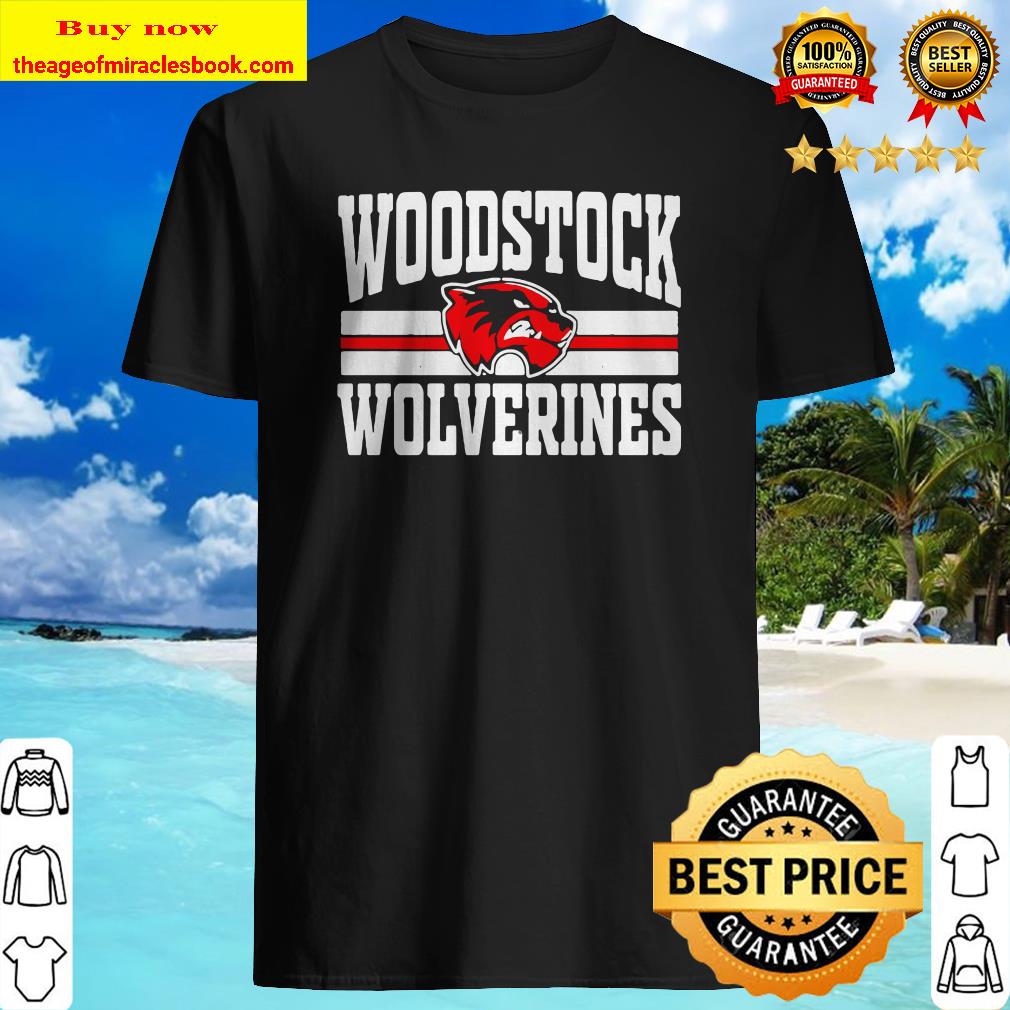 Woodstock high school wolverines logo shirt
