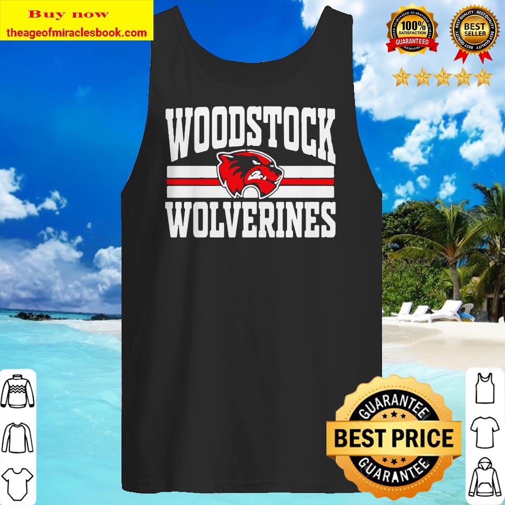 Woodstock high school wolverines logo Tank top