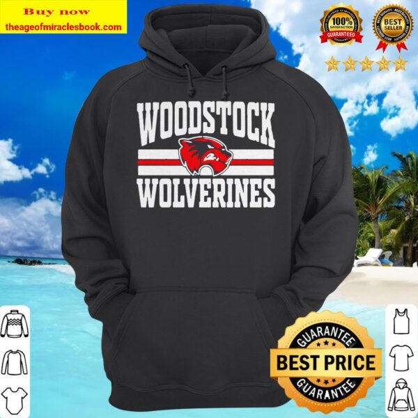 Woodstock high school wolverines logo hoodie