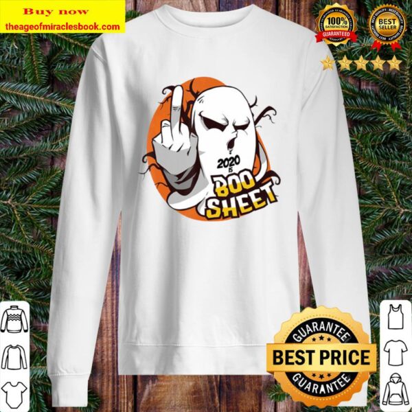 2020 is Boo Sheet Ghost Middle finger Halloween Statement Sweater