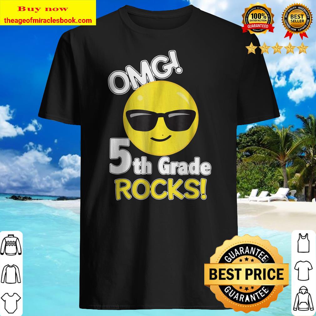 5th Grade Smile First Grade Rocks SHIRT - Emoticon Tee Shirt