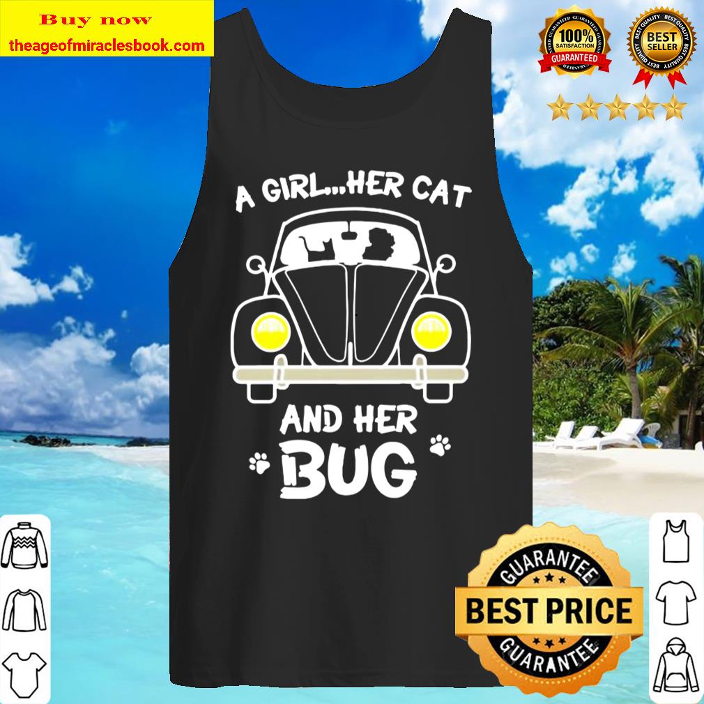 A girl her cat and her bug Tank Top
