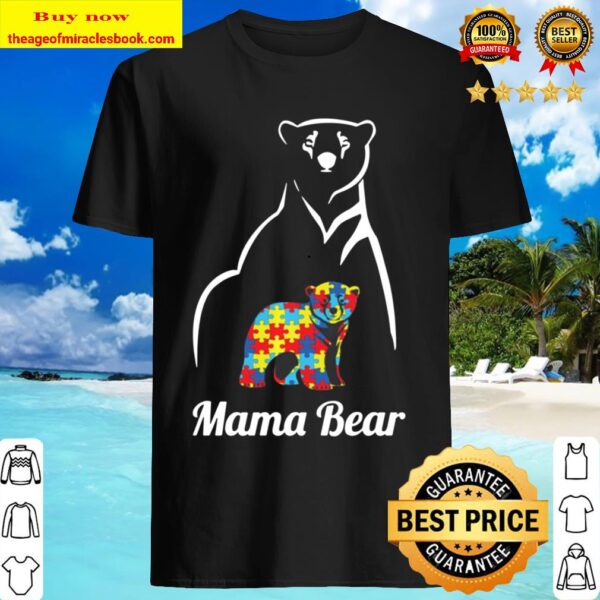 Autism Awareness Mama Bear Pullover Mom Gift Pullover Shirt