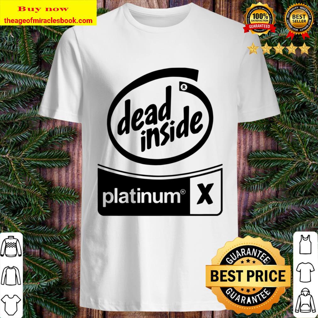 Black Out Dead Inside Crewneck Platium Shirt