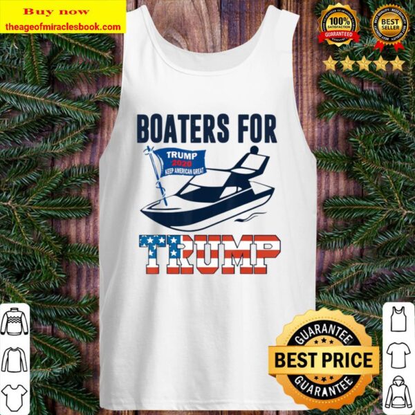 Boaters For Trump 2020 Election Slogan Tank Top