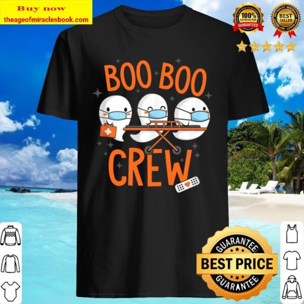 Boo Boo Crew Ghost Doctor Paramedic EMT Nurse Halloween Shirt