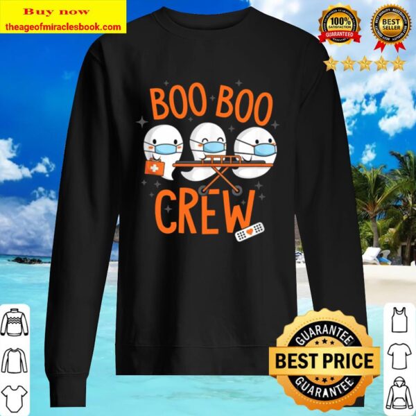 Boo Boo Crew Ghost Doctor Paramedic EMT Nurse Halloween Sweater