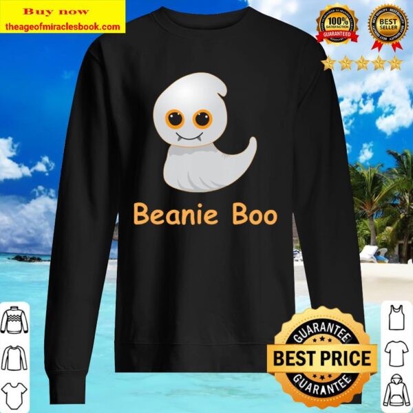 Boo Girls Womens Funny Halloween Ghost Beaniee Booo Doll Sweater