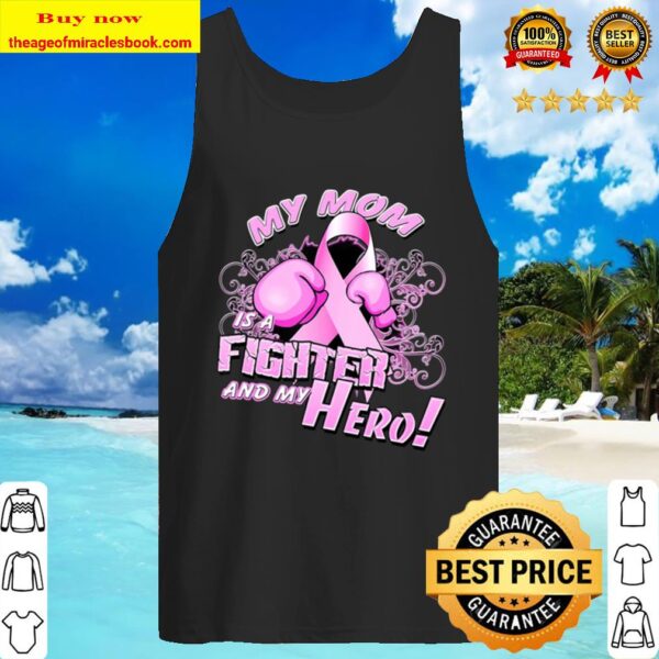 Breast Cancer Awareness Fighter Pink Ribbon Mom Tank Top
