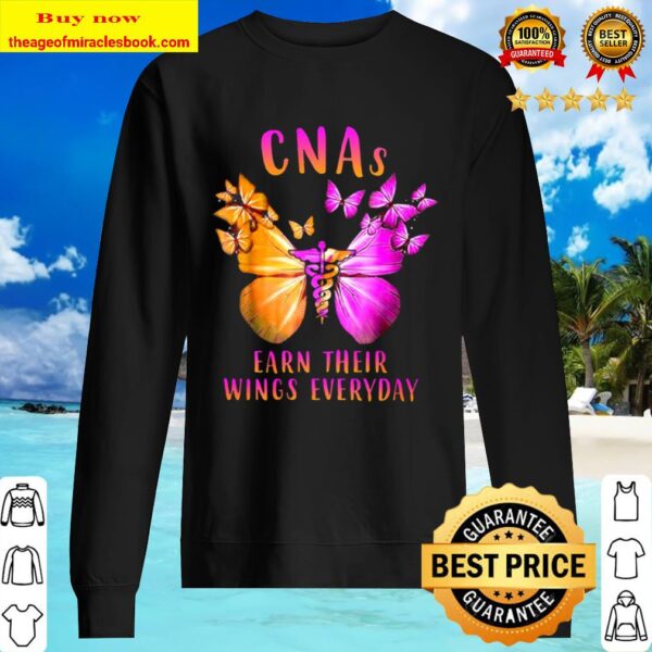 CNAs Earn Their Wings Everyday Butterfly Version Sweater