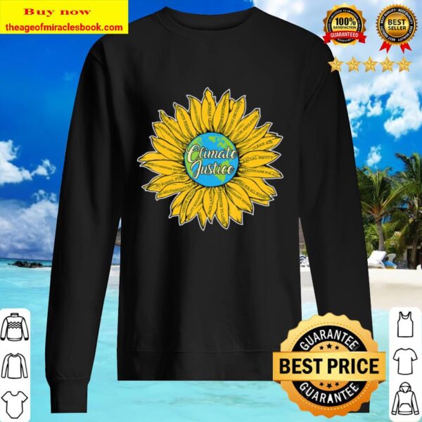 Climate Justice Action Activist Cool Earth Day Lovers Gift Sweater