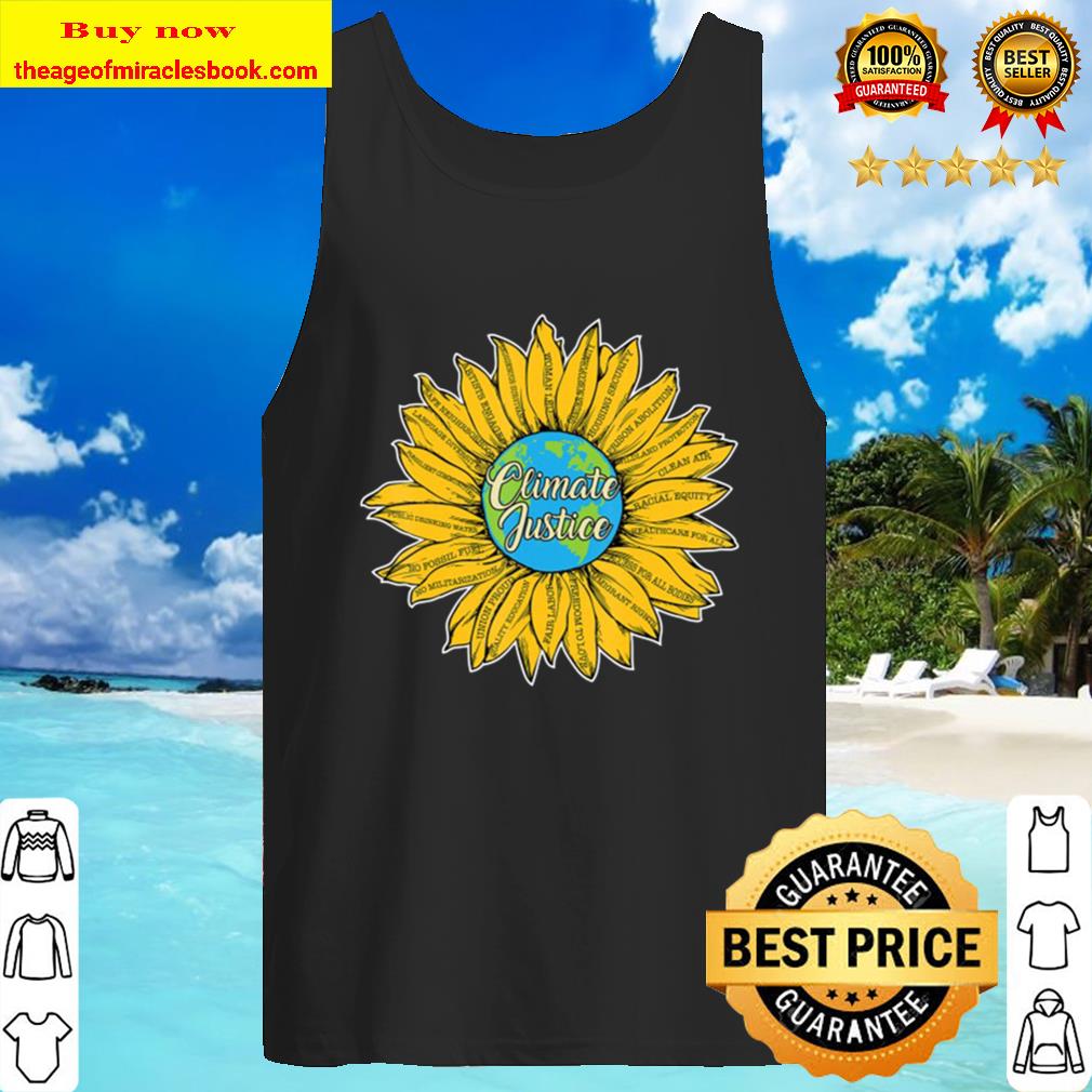 Climate Justice Action Activist Cool Earth Day Lovers Gift Tank Top