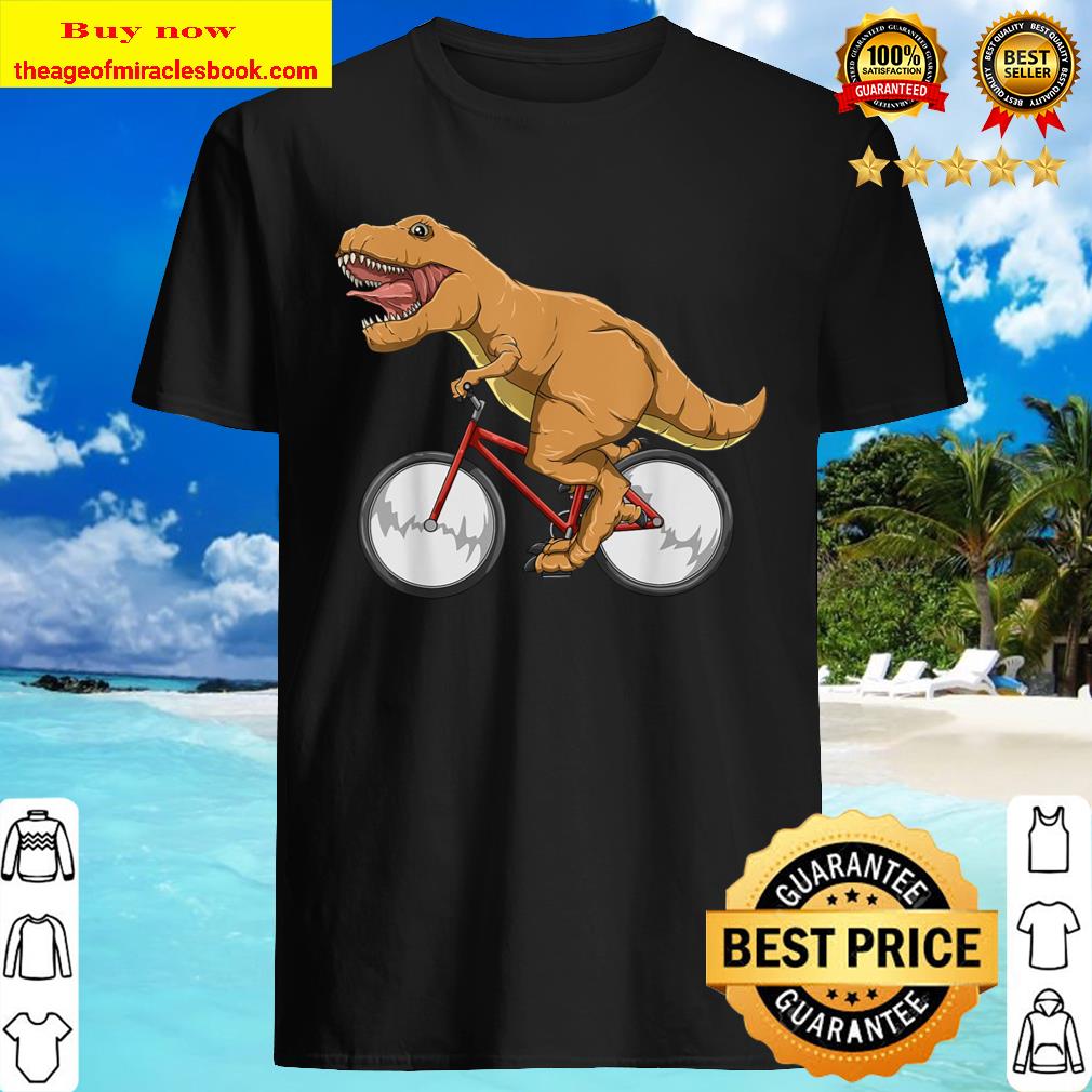 Cycling Dinosaur T-Rex Riding Road Bike MTB Cyclocross Shirt