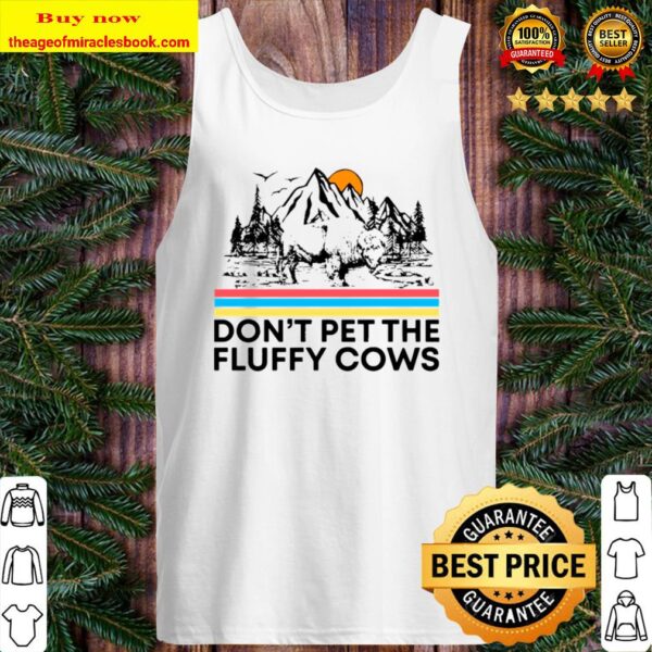 Don’t Pet The Fluffy Cows Bison Halloween Tank Top