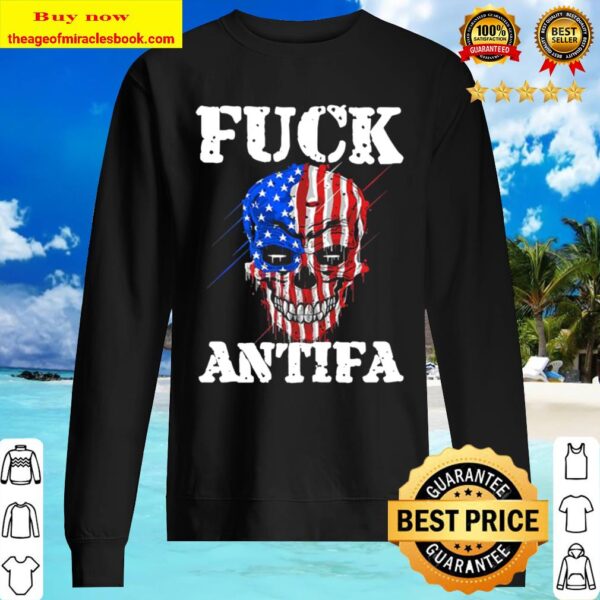 Fuck ANTIFA Anti-Communist Anti-Antifant or Antifa Premium Sweater