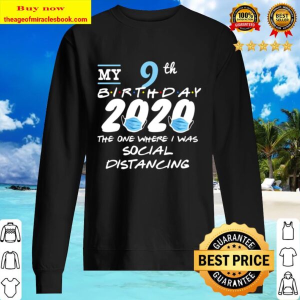 Funny 9Th Birthday Quarantined 2020 Toilet Paper As Sweater