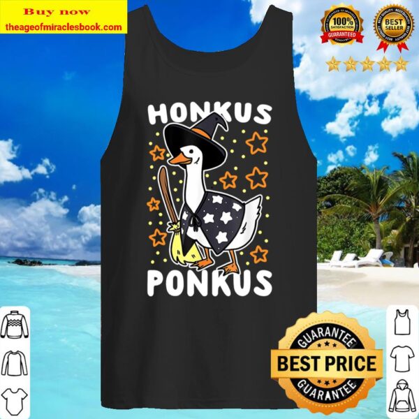 Funny Halloween Witches Duck Cute Honkus Ponkus Gifts Tank Top