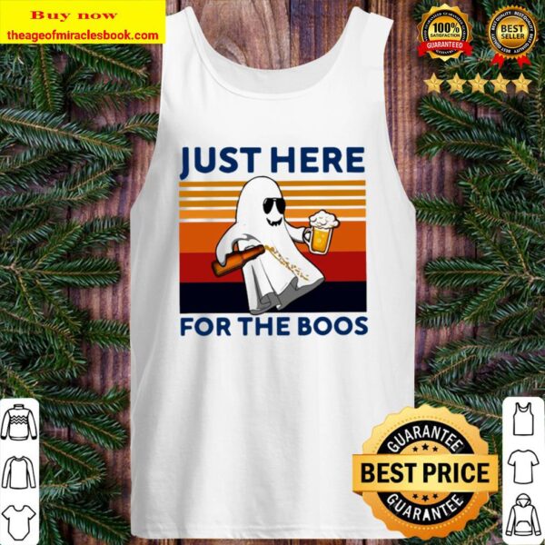 Ghost Beer Just Here For The Boos Vintage Retro Tank Top