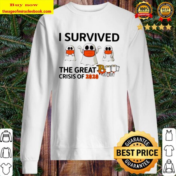 Ghost Face Mask I Survived The Great Crisis Of 2020 Boo Sheet Sweater