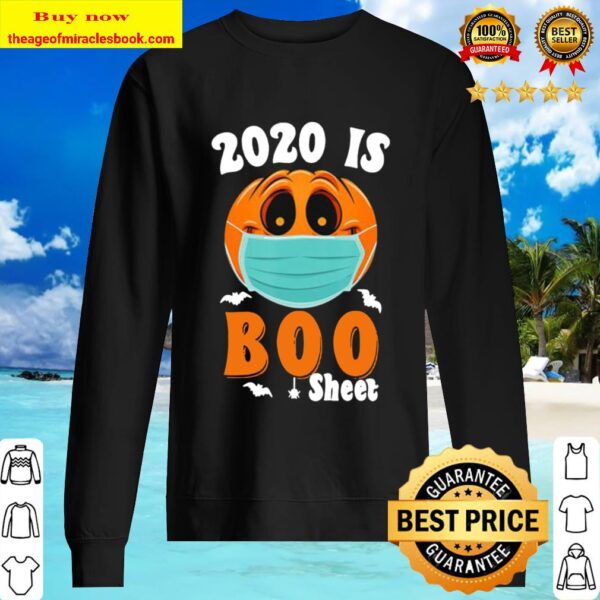 Halloween 2020 Boo Sheet Pumpkin Mask Sweater