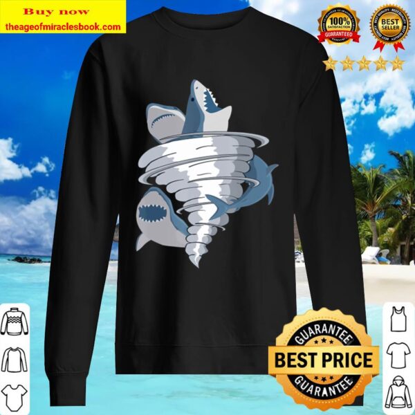 Halloween Shark Tornado Tiger Great White Sharks Bite Sweater