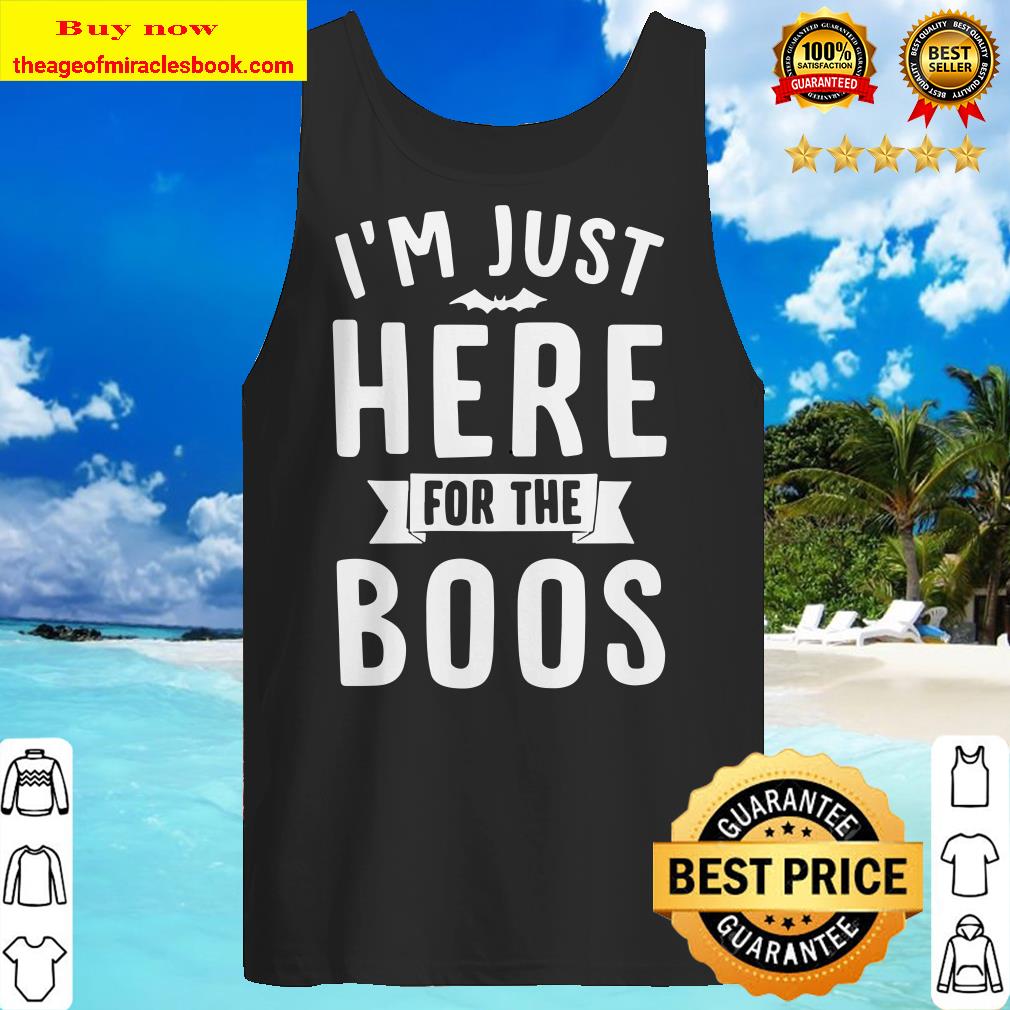 I’m Just Here For The Boos Wine Lover Halloween Mom Gift Premium Tank Top