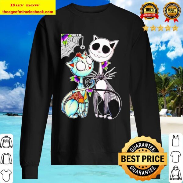 Jack Skellington and Sally cat Sweater