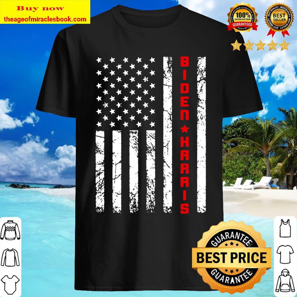 Joe Biden Kamala Harris Vintage USA Flag – Biden Harris 2020 T-Shirt