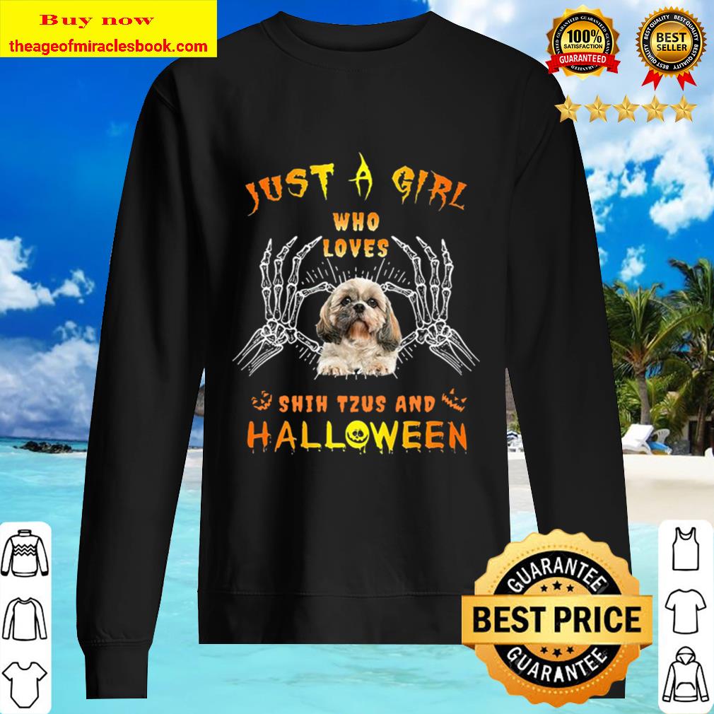 Just a girl who loves Shih Tzus and Halloween Sweater