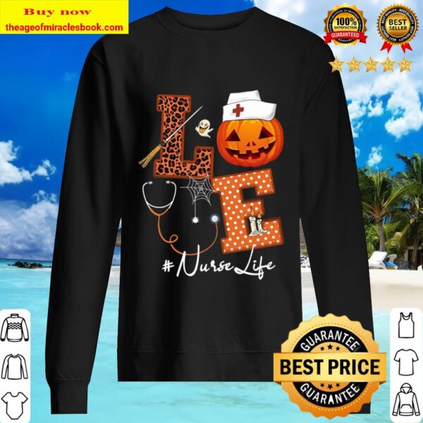 Love Nurse Pumpkin Halloween Sweater