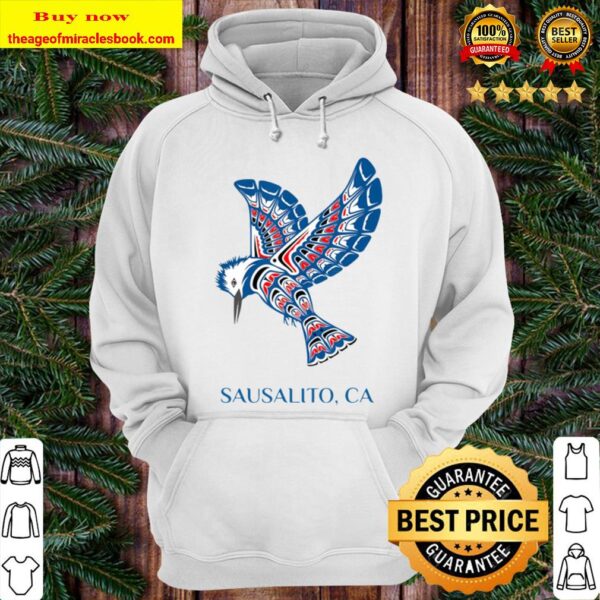 Native American Sausalito Kingfisher Bird California Hoodie