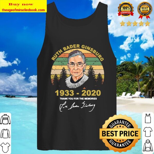 Notorious RB Ruth Bader Ginsburg 1933 2020 thank you for the memories  Tank Top